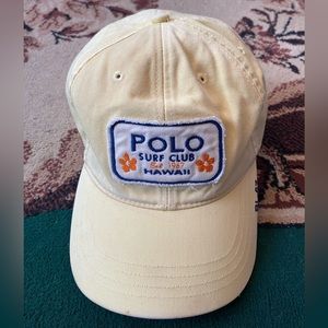 POLO SPORT RALPH LAUREN Cap Hat SURF CLUB HAWAII Men 90's Vintage